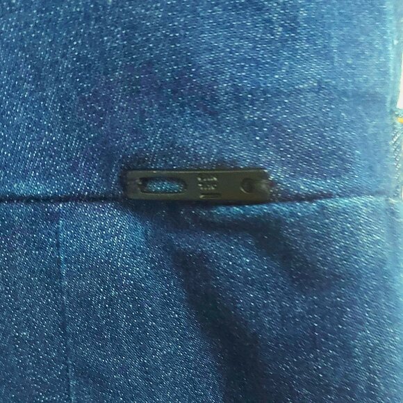 Cantao Denim Bodycon Button Front Jumpsuit - Size 4 - Picture 7 of 10